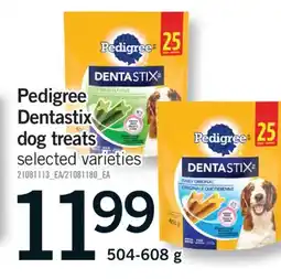 Fortinos PEDIGREE DENTASTIX DOG TREATS, 504-608 G offer