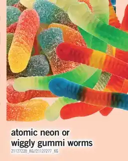 Fortinos ATOMIC NEON OR WIGGLY GUMMI WORMS offer