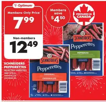 Loblaws SCHNEIDERS PEPPERETTES, 300-375 G offer