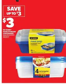 Loblaws NO NAME FOOD STORAGE CONTAINERS offer