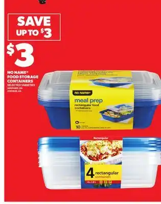 Loblaws NO NAME FOOD STORAGE CONTAINERS offer