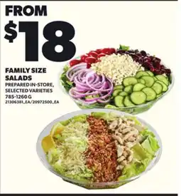 Loblaws FAMILY SIZE SALADS, 785-1260G offer