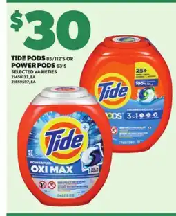 Loblaws TIDE PODS 85/112'S OR POWER PODS 63'S offer