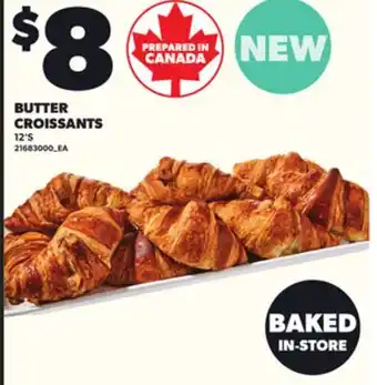 Loblaws BUTTER CROISSANTS, 12'S offer