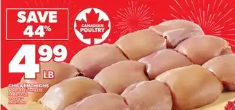 Loblaws CHICKEN THIGHS offer