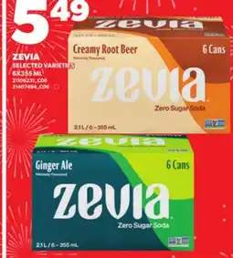 Loblaws ZEVIA, 6X355 ML offer