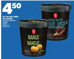 Loblaws PC BLACK LABEL ICE CREAM, 500ML offer