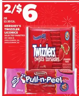 Loblaws HERSHEY'S TWIZZLER LICORICE, 311-454 G offer