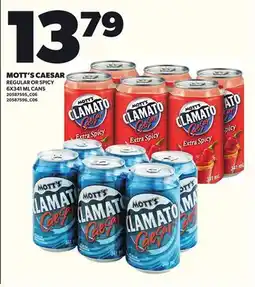 Loblaws MOTT'S CAESAR 6X341ML CANS offer