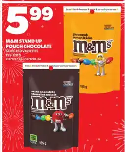 Loblaws M&M STAND UP POUCH CHOCOLATE, 155-170 G offer