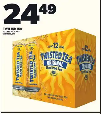 Loblaws TWISTED TEA, 12X355 ML CANS offer