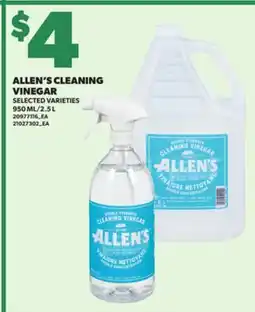 Loblaws ALLEN'S CLEANING VINEGAR, 950 ML/2.5 L offer