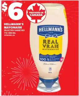 Loblaws HELLMANN'S MAYONAISE 710-890ML offer