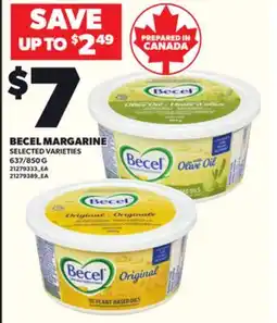 Loblaws BECEL MARGARINE, 637/850G offer
