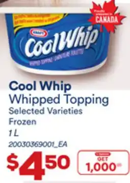 Loblaws COOL WHIP WHIPPED TOPPING, 1 L offer