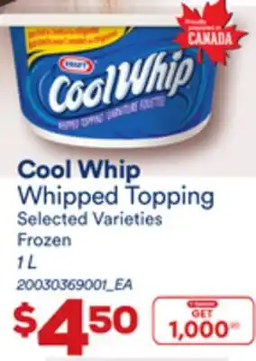 Loblaws COOL WHIP WHIPPED TOPPING, 1 L offer