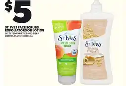 Loblaws ST. IVES FACE SCRUBS, EXFOLIATORS OR LOTION offer