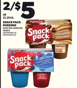 Loblaws SNACK PACK PUDDING, 4X99 G offer
