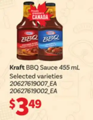 Loblaws KRAFT BBQ SAUCE, 455mL offer
