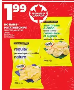 Loblaws NO NAME POTATOES CHIPS 200G offer