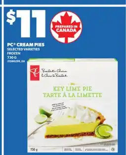 Loblaws PC CREAM PIES, 730 G offer