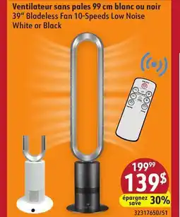 Sushi Shop 39 Bladeless Fan 10-Speeds Low Noise offer