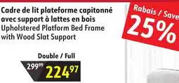 Sushi Shop Upholstered Platform Bed Frame with Wood Slat Support offer