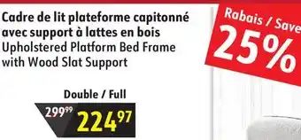 Sushi Shop Upholstered Platform Bed Frame with Wood Slat Support offer