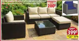 Sushi Shop 6 Piece Patio Furniture Set, PE Rattan Outdoor Set offer