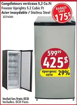 Sushi Shop Freezer Uprights 5.2 Cubic Ft offer