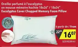 Sushi Shop Eucalyptus Cover Chopped Memory Foam Pillow offer