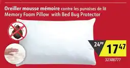 Sushi Shop Memory Foam Pillow with Bed Bug Protector offer