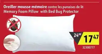 Sushi Shop Memory Foam Pillow with Bed Bug Protector offer