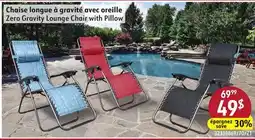 Sushi Shop Zero Gravity Lounge Chair with Pillow offer