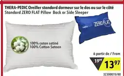 Sushi Shop Standard ZERO FLAT Pillow Back or Side Sleeper offer