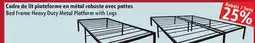 Sushi Shop Bed Frame Heavy Duty Metal Platform with Legs offer