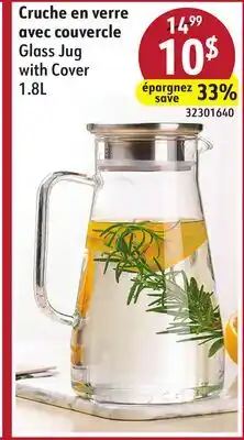 Sushi Shop Glass Jug with Cover 1.8L offer