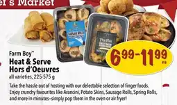 Farm Boy Farm Boy Heat & Serve Hors d'Oeuvres offer