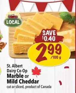 Farm Boy St. Albert Dairy Co-Op Marble or Mild Cheddar offer