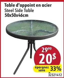 Sushi Shop Steel Side Table offer