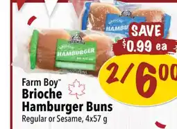 Farm Boy Farm Boy Brioche Hamburger Buns offer