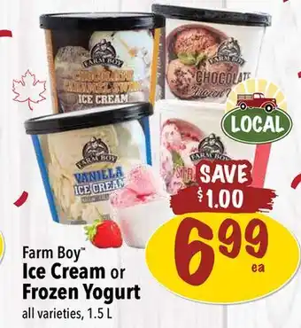 Farm Boy Farm Boy Ice Cream or Frozen Yogurt offer