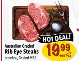 Farm Boy Australian Graded Rib Eye Steaks offer
