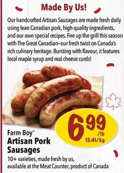 Farm Boy Farm Boy Artisan Pork Sausages offer