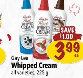 Farm Boy Gay Lea Whipped Cream offer