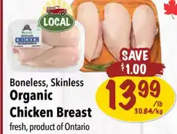 Farm Boy Boneless, Skinless Organic Chicken Breast offer