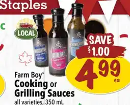 Farm Boy Farm Boy Cooking or Grilling Sauces offer