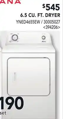 RONA AMANA 6.5 CU. FT. DRYER offer