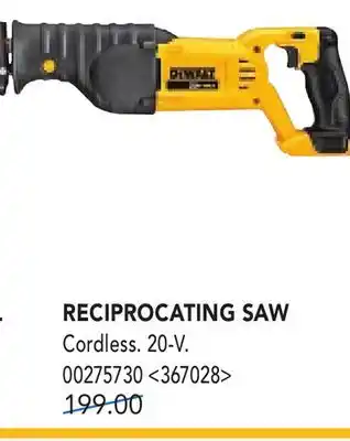 RONA Dewalt RECIPROCATING SAW offer
