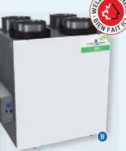 RONA AIR EXCHANGER Heat and humidity recovery, capacity of 3400 cu. ft offer